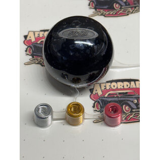 So-Cal Speed Shop Black Shift Knob with Embedded Silver Logo