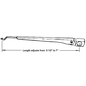 Vintique, Inc. Vintique Universal Wrist-Type Wiper Arm - WT-17529-CHP