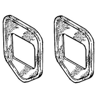 Vintique, Inc. 1937/39 Convertible and Station Wagon - Wiper Tower Pads - 78-17756