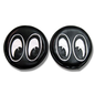 Mooneyes Headlight Covers - Mooneyes Black Eyes -