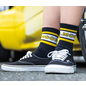 Mooneyes MOON Line Short Socks - Black