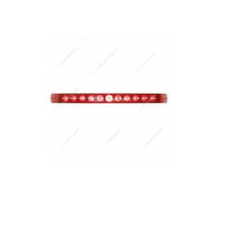 United Pacific 11 LED 17" Stop, Turn & Tail Light Bar - Red LED/Clear Lens  - 38469B