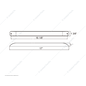 United Pacific 11 LED 17" Stop, Turn & Tail Light Bar - Red LED/Clear Lens  - 38469B