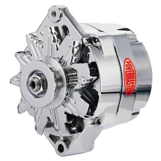 Powermaster Performance Alternator 12SI - GM Chrome 150 Amp - 37293