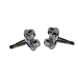 Super Bell Super Bell Early Ford Spindles (1937-41) (bushed) (pr) (chrome) - 1104F-C
