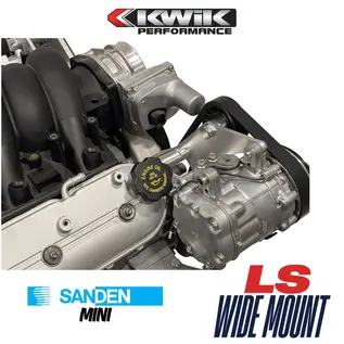 Kwik Performance LS Wide Mount Mini AC Bracket for Corvette Balancer (97-13) - K10673