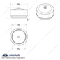 United Pacific 6-3/8" Chrome Air Cleaner Assembly - S1106