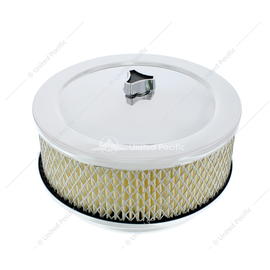United Pacific 6-3/8" Chrome Air Cleaner Assembly - S1106