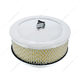 United Pacific 6-3/8" Chrome Air Cleaner Assembly - S1106