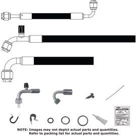 Vintage Air 1970-74 Mopar - Barracuda/Cuda/Challenger W/ & W/O Factory Air SureFit™ Reduced Barrier Modified Hose Kit - 521114