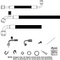 Vintage Air 1970-74 Barracuda/Cuda/Challenger W/ Factory Air SureFit™ Reduced Barrier Modified Hose Kit - 521114