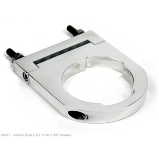 Ididit Column Drop - GM 2 3/8" - Brushed Finish