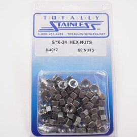 Totally Stainless Totally Stainless 5/16-24 Stainless Hex Nuts - 8-4017