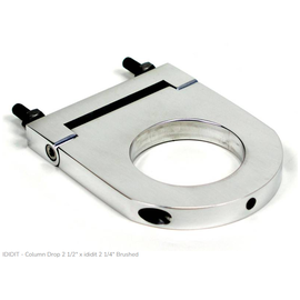 Ididit Column Drop -  ididit 2 1/4" - Brushed Finish