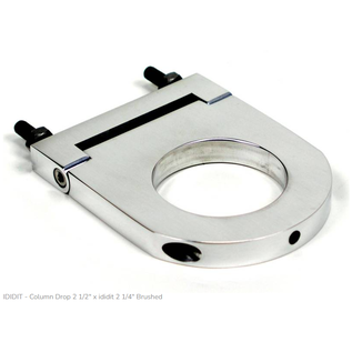 Ididit Column Drop -  ididit 2 1/4" - Brushed Finish