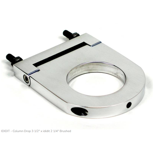 Ididit Column Drop -  ididit 2 1/4" - Brushed Finish