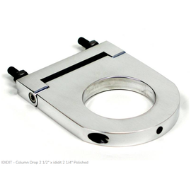 Ididit Column Drop -  ididit 2 1/4" - Polished Finish