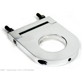 Ididit Column Drop - 1 3/4" - Brushed Finish