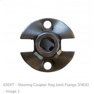 Ididit Steering Coupler Rag Joint Flange 3/4DD - BORVRDW7DD