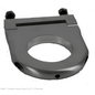 Ididit 2" hole Smooth Column Drop - Brushed Aluminum