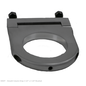 Ididit 2 1/4" hole Smooth Column Drop - Brushed Aluminum