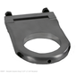 Ididit 2 1/4" hole Smooth Column Drop - Brushed Aluminum
