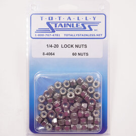 Totally Stainless Totally Stainless 1/4-20 Stainless Lock Nuts - 8-4064