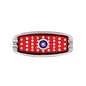 United Pacific 41-48 Chevy Car LED Tail Light w/ Blue Dot Passenger's Side - C4062RRBD
