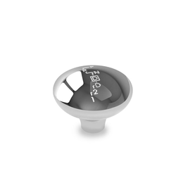 Lokar Shift Knob - Solid Retro - Gated GM 4 Speed - Polished - (PRNOD21) - SK-6983