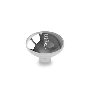 Lokar Shift Knob - Solid Retro - Gated GM 4 Speed - Polished - (PRNOD21) - SK-6983
