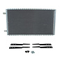 Vintage Air 14" x 25.5" Unpainted Horizontal Superflow Universal Condenser W/ Brackets - 037700