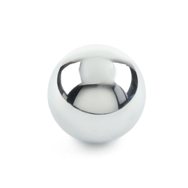 Lokar Shift Knob - Solid Round - Plain No Shift Pattern - Polished - SK-6980