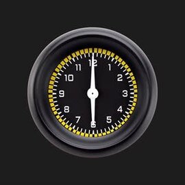 Classic Instruments 2 1/8" Clock - Auto Cross Yellow - AX90YBLF