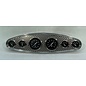 Phoenix Machine Works Bertz Hot Rod Oval 6 Gauge Panel, Engine Turned - PMW - 407SS