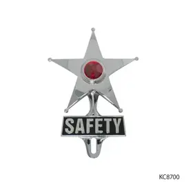 KNS Accessories Red LED Safety Star License Plate Topper - KC8705
