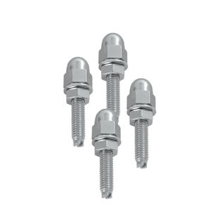 KNS Accessories Acorn Fastener Set - Chrome - 50511