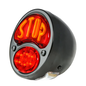 KNS Accessories 28-31 Ford "Stop" Tail Light - Black Housing - LH - KA0042