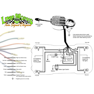 Limeworks Turn Signal - Hot Rod - 1.5" Diameter - TS112