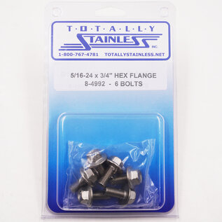 Totally Stainless 5/16-24 x 3/4" Stainless Indented Hex Washer Head Bolts - 8-4992