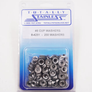 Totally Stainless #8 Stainless Cup Washers - 8-4251