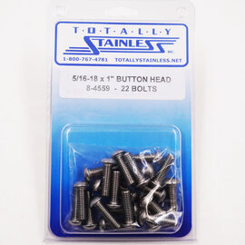 Totally Stainless 5/16-18 x 1" Stainless Button Head Bolts - 8-4559