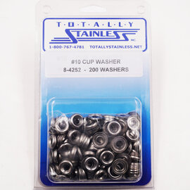 Totally Stainless #10 Stainless Cup Washers - 8-4252
