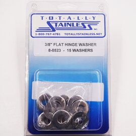 Totally Stainless 3/8 Stainless Flat Hinge Washers - 8-0523