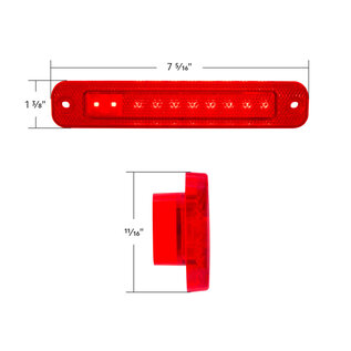 United Pacific 73-79 Ford Truck - Side Marker Light - Red Rear - 111087