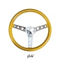 Mooneyes 13.5" California Metal Flake: 3-Hole Spoke Steering Wheel