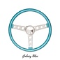 Mooneyes 13.5" California Metal Flake: 3-Hole Spoke Steering Wheel