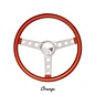 Mooneyes 13.5" California Metal Flake: 3-Hole Spoke Steering Wheel