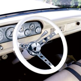 Mooneyes 13.5" Classic 3-Hole Spoke Steering Wheels (Vinyl Wrap)