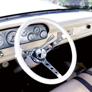 Mooneyes 13.5" Classic 3-Hole Spoke Steering Wheels (Vinyl Wrap)