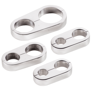 Billet Specialties Hose Separators - .562 x .625 - Polished - 68225